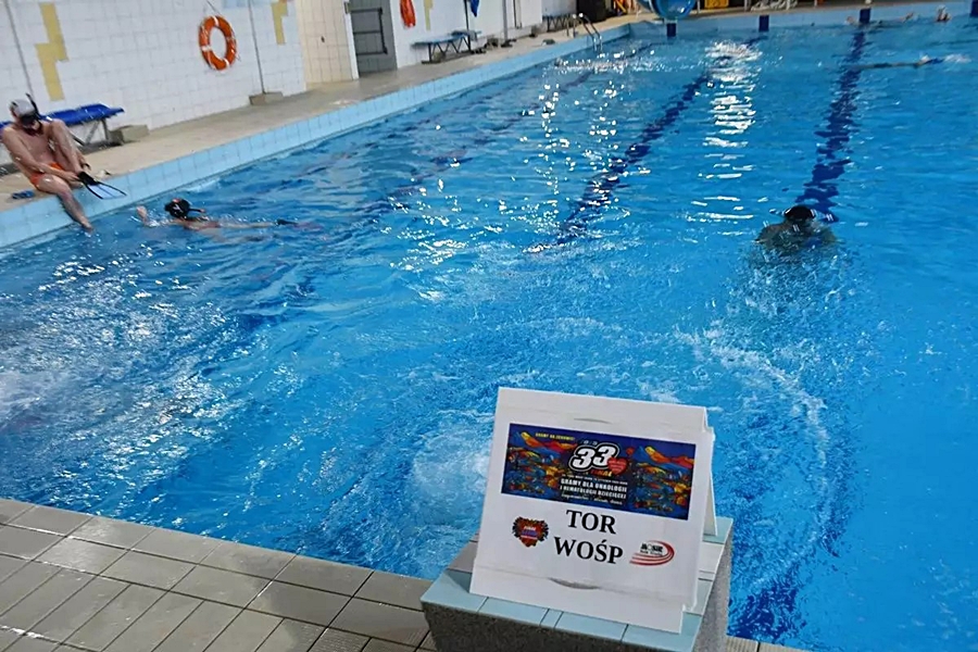 Hokej pod wodą Walenie Siemianowice Śląskie Finał WOŚP w Rudzie Śląskiej 26 I 2025